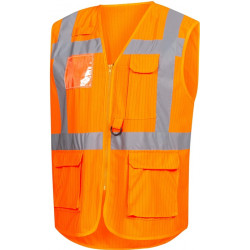 Warnweste 7118 Gr.M neonorange EN ISO 13688 EN ISO 20471 EN 1149 NITRAS