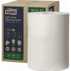 Putztuch TORK 500137 L264xB264ca.mm weiß 1 lagig 600 Blatt Rolle TORK