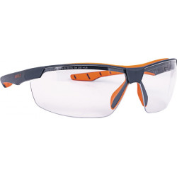 Schutzbrille Flexor Plus EN 166 Fassung:dunkelgrau orange Scheibe:klar PC INFIEL
