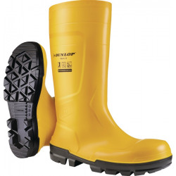 Sicherheitsstiefel Gr.45 gelb S5 EN ISO 20345:2022 · S5 SR FO LG PVC DUNLOP