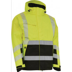 Warnschutz Winterjacke VISIBLE XTREME Gr.XL warngelb schwarz ELKA RAINWEAR