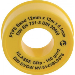 PTFE-Band 12m x 12mm x 0,1mm PTFE-Band 12m x 12mm x 0,1mm