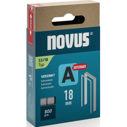 Feindrahtklammer A Typ 53 Klammer B.11,3mm 18mm 0,75mm superhart 800 St.NOVUS