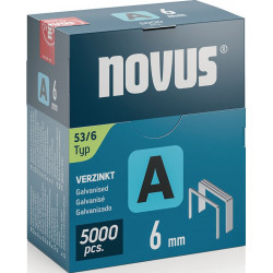 Feindrahtklammer A Typ 53 Klammer B.11,3mm 6mm 0,75mm 5000 St.NOVUS Feindrahtklammer A Typ 53 Klammer B.11,3mm 6mm 0,75mm 5000 St.NOVUS