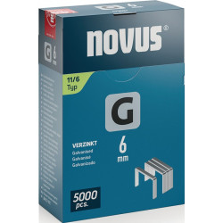 Flachdrahtklammer G Typ 11 B10,6xL6mm Draht B.1,25mm 5000 St.NOVUS Flachdrahtklammer G Typ 11 B10,6xL6mm Draht B.1,25mm 5000 St.NOVUS