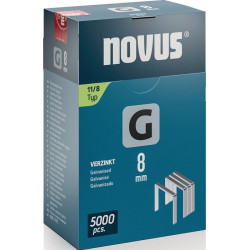 Flachdrahtklammer G Typ 11 B10,6xL8mm Draht B.1,25mm 5000 St.NOVUS Flachdrahtklammer G Typ 11 B10,6xL8mm Draht B.1,25mm 5000 St.NOVUS