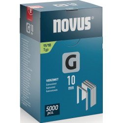 Flachdrahtklammer G Typ 11 B10,6xL10mm Draht B.1,25mm 5000 St.NOVUS Flachdrahtklammer G Typ 11 B10,6xL10mm Draht B.1,25mm 5000 St.NOVUS