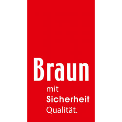 Eimerseil 25m 4 litzig gedreht,m.Schlaufe 16mm BRAUN