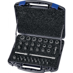 Kraftsteckschlüsselsatz 710 KS 40 OL 40 tlg.3 8 Zoll 6 kant,i6 kant,T E PH XZN