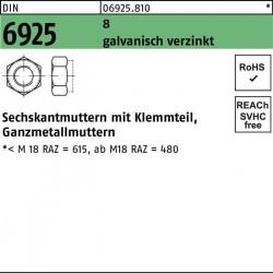 Sechskantmutter DIN 6925 m. Sechskantmutter DIN 6925 m.