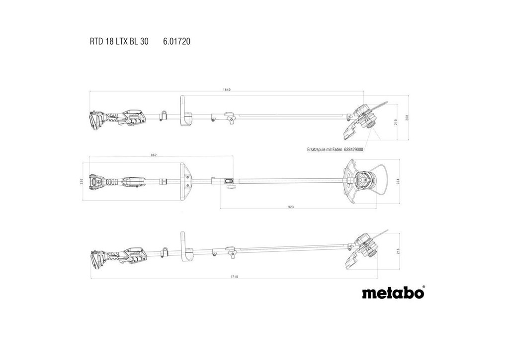 Akku Rasentrimmer RTD 18 LTX BL 30 18V 300mm METABO Akku Rasentrimmer RTD 18 LTX BL 30 18V 300mm METABO