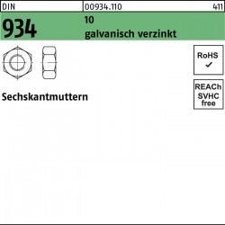 Sechskantmutter DIN 934 M 5 10