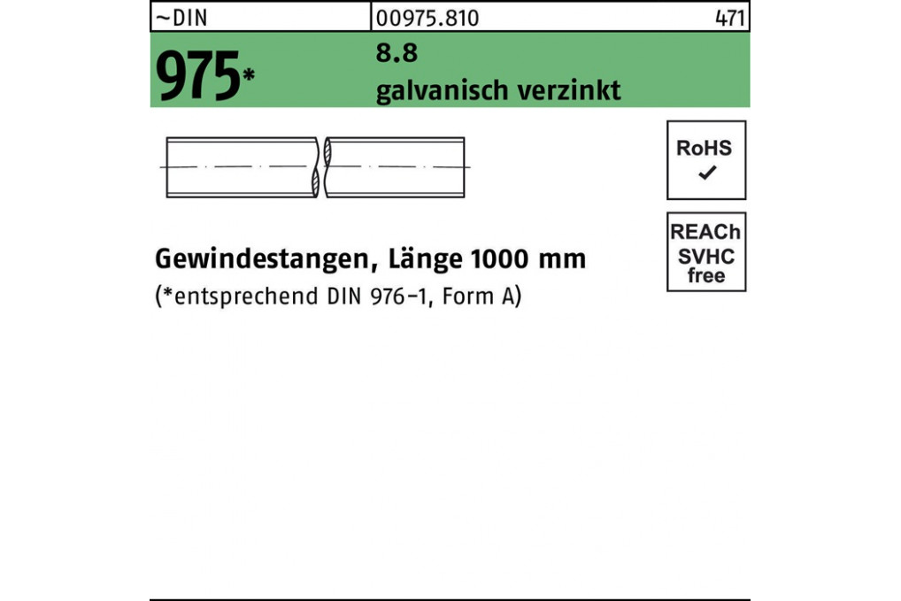 Gewindestange DIN 975 M 5 x Gewindestange DIN 975 M 5 x