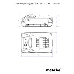 Akkupack LiHD 18 V - 4,0 Ah