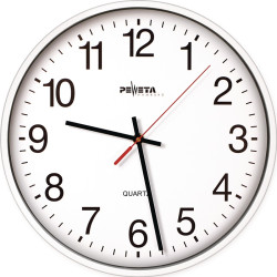 Wanduhr Quarzuhr Ku.weiß D.250mm 1,5V arabische Zahlen PEWETA Wanduhr Quarzuhr Ku.weiß D.250mm 1,5V arabische Zahlen PEWETA