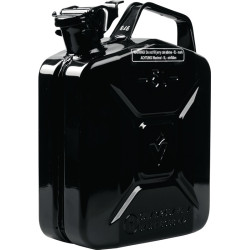 Kraftstoffkanister 5l Schwarz RAL 9005 Stahlbl.0,9mm L230xB120xH310mm VALPRO