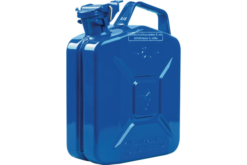 Kraftstoffkanister 5l Signalblau RAL 5005 Stahlbl.0,9mm L230xB120xH310mm VALPRO