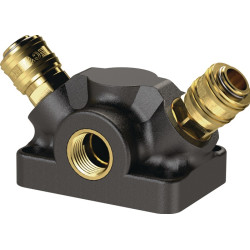 Endverteilerdose Gew.G 3 4 Zoll 26,44mm IG,2 Kupplungen DN 7,2 TECWERK