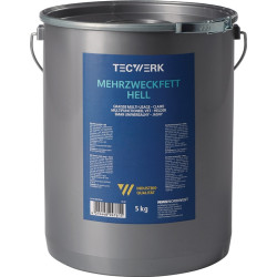 Mehrzweckfett 5kg hell Eimer TECWERK