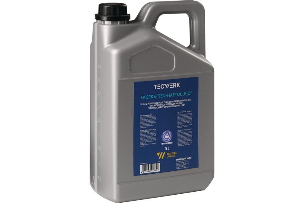 Sägekettenhaftöl BIO 52 mm² s (bei 40GradC) 5l Kanister TECWERK