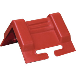 Kantenschutzwinkel Schenkel L.95x95mm rot m.Schlitz 10 St. Set TECWERK