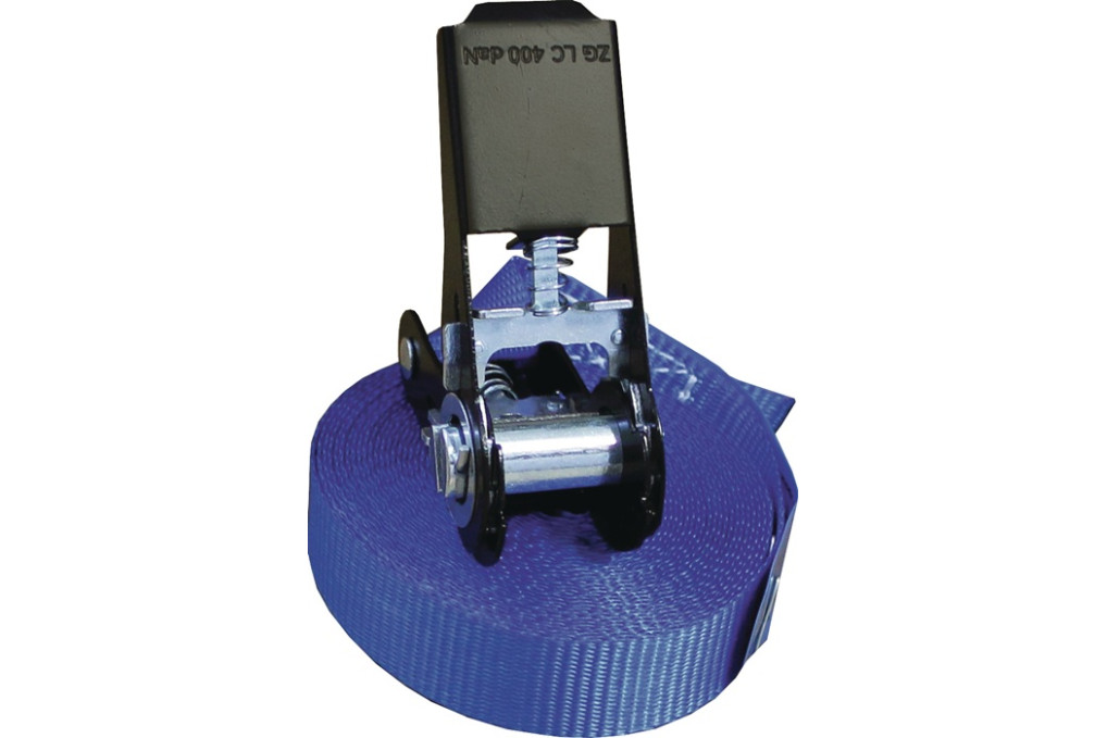 Zurrgurt DIN EN 12195 2 L.8m B.25mm m.Ratsche LC U 800 daN TECWERK