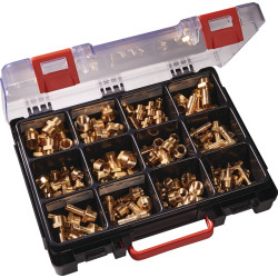 Sortimentsbox Messingdrehteile 120 tlg.TECWERK