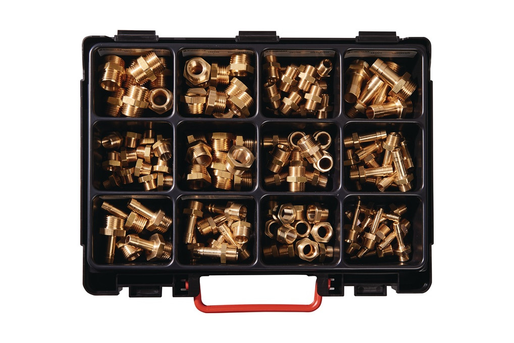 Sortimentsbox Messingdrehteile 120 tlg.TECWERK