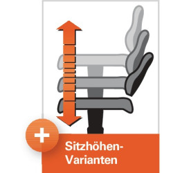 Arbeitsdrehstuhl TECWERK Bodengleiter Fußring Integralschaum schwarz 580 850mm Arbeitsdrehstuhl TECWERK Bodengleiter Fußring Integralschaum schwarz 580 850mm