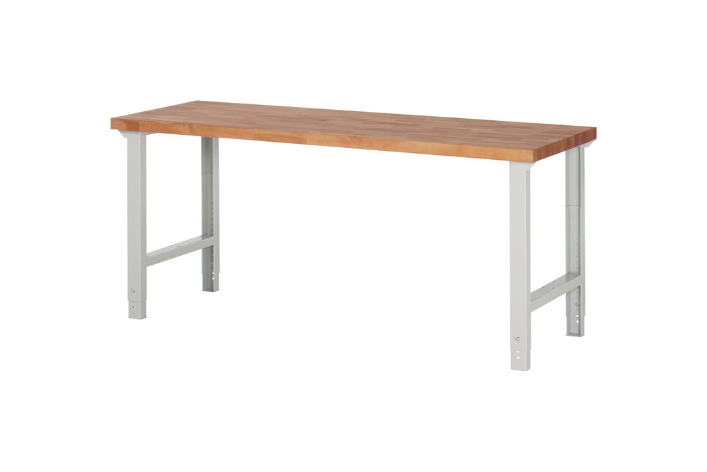 Werkbank Ser.BK 650 B2000xT700xH790 1140mm Buche massiv lichtgrau TECWERK Werkbank Ser.BK 650 B2000xT700xH790 1140mm Buche massiv lichtgrau TECWERK