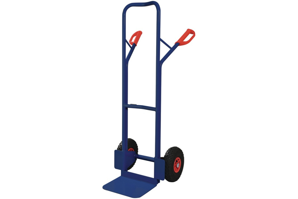 Stapelkarre H.1300mm Schaufel L250xB320mm Luft Bereifung Trgf.300kg blau TECWERK Stapelkarre H.1300mm Schaufel L250xB320mm Luft Bereifung Trgf.300kg blau TECWERK