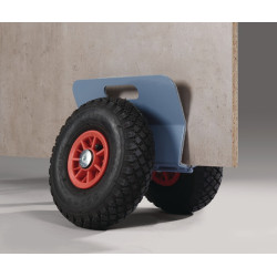 Plattenroller Außen L300xB298xH305mm mit Klemmbacken Bereifung Luft Trgf.250kg