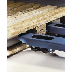 Gabelhubwagen Gabel L.1150mm Trgf.2500kg STA taubenblau VG PUR TECWERK