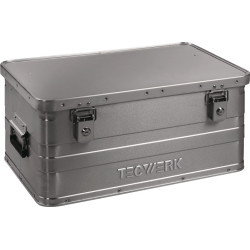 Aluminiumbox L580xB380xH275mm 47l m.Klappverschluss u.Zylinderschl.TECWERK