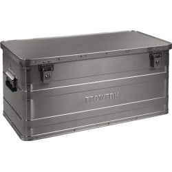 Aluminiumbox L780xB380xH380mm 90l m.Klappverschluss u.Zylinderschl.TECWERK Aluminiumbox L780xB380xH380mm 90l m.Klappverschluss u.Zylinderschl.TECWERK