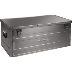 Aluminiumbox L900xB490xH380mm 140l m.Klappverschluss u.Zylinderschl.TECWERK Aluminiumbox L900xB490xH380mm 140l m.Klappverschluss u.Zylinderschl.TECWERK