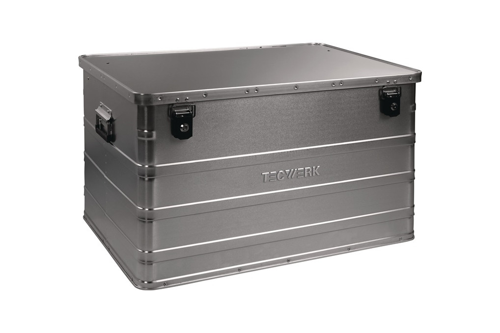 Aluminiumbox L790xB560xH475mm 184l m.Klappverschluss u.Zylinderschl.TECWERK
