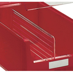 Längsteiler f.Sichtlagerkasten MK2 PS glasklar 10St. Btl.TECWERK Längsteiler f.Sichtlagerkasten MK2 PS glasklar 10St. Btl.TECWERK