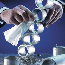 Putztuch WK 70 Z L.ca.380 mmxB.ca.290mm weiß z gefaltet Krt.TECWERK