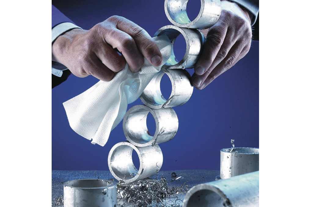 Putztuch WK 70 Z L.ca.380 mmxB.ca.290mm weiß z gefaltet Krt.TECWERK