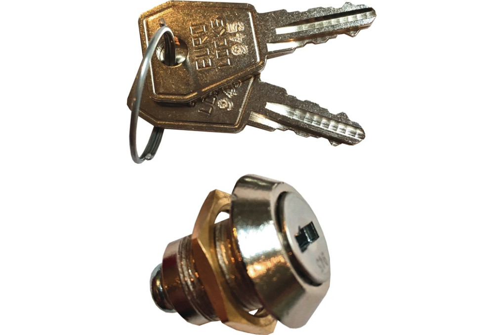 Zylinderschl.m.zwei Schlüsseln f.Werkstattwagen m.4 Schubl.TECWERK
