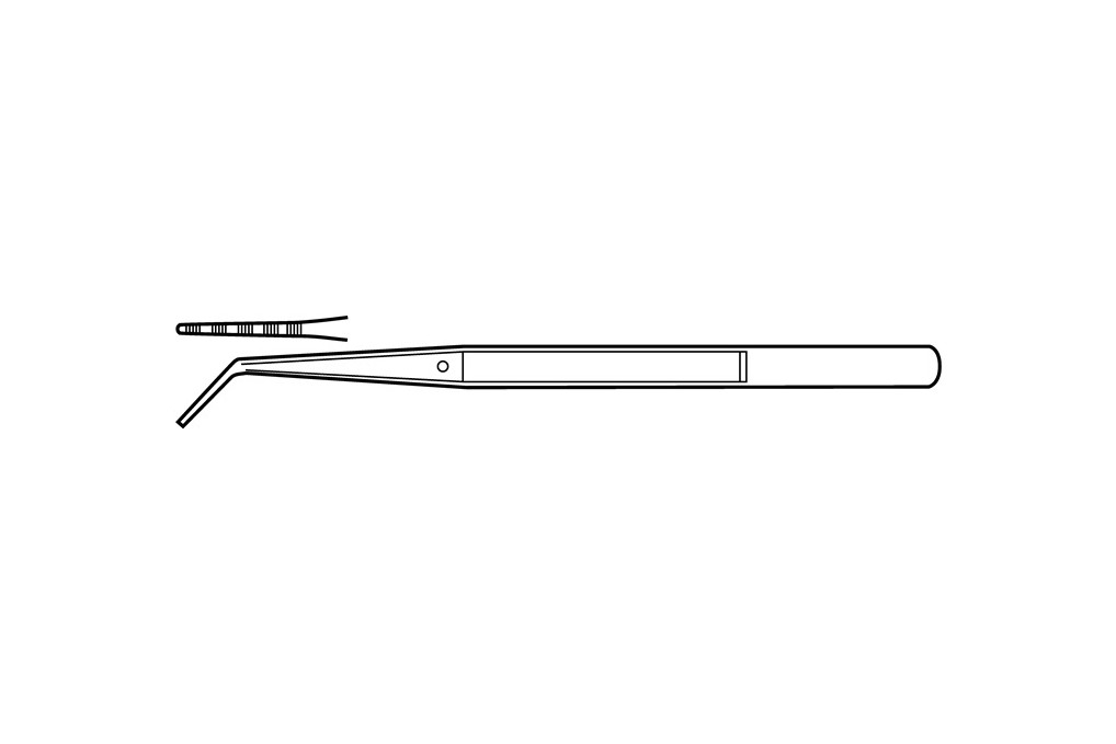 Collegepinzette Gesamt L.155mm geb.vern.TECWERK