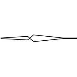 Lötkreuzpinzette Gesamt L.160mm geb.Spitzen VA TECWERK Lötkreuzpinzette Gesamt L.160mm geb.Spitzen VA TECWERK