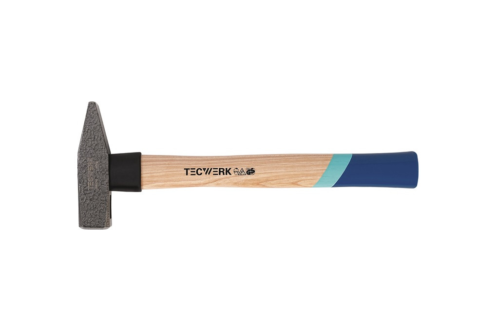 Schlosserhammer 600g Stiel L.320mm Hickory m.Nylonschutzhülse TECWERK Schlosserhammer 600g Stiel L.320mm Hickory m.Nylonschutzhülse TECWERK