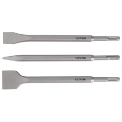 Einsteckwerkzeugset SDS plus 3 tlg.in Ku. Box L.250mm KU Box TECWERK Einsteckwerkzeugset SDS plus 3 tlg.in Ku. Box L.250mm KU Box TECWERK