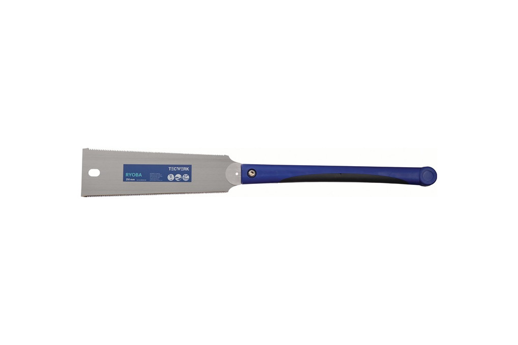Japansäge Feinzugsäge Ryoba Blatt L.250mm Gesamt L.600mm 2K Komfortgriff TECWERK Japansäge Feinzugsäge Ryoba Blatt L.250mm Gesamt L.600mm 2K Komfortgriff TECWERK
