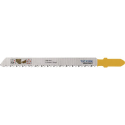 Stichsägeblatt Gesamt L.100mm Zahnt.2,5mm S.1,27mm HCS 5 St. Karte TECWERK Stichsägeblatt Gesamt L.100mm Zahnt.2,5mm S.1,27mm HCS 5 St. Karte TECWERK