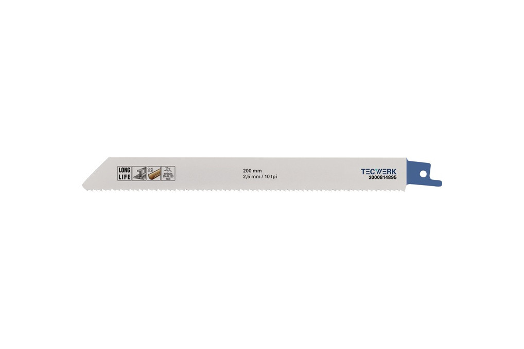 Säbelsägeblatt L.200mm B.19mm TPI 10 2,5mm 5 St. Karte TW
