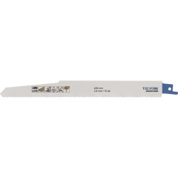 Säbelsägeblatt L.225mm B.22mm TPI 10 2,5mm 3 St. Karte TW Säbelsägeblatt L.225mm B.22mm TPI 10 2,5mm 3 St. Karte TW