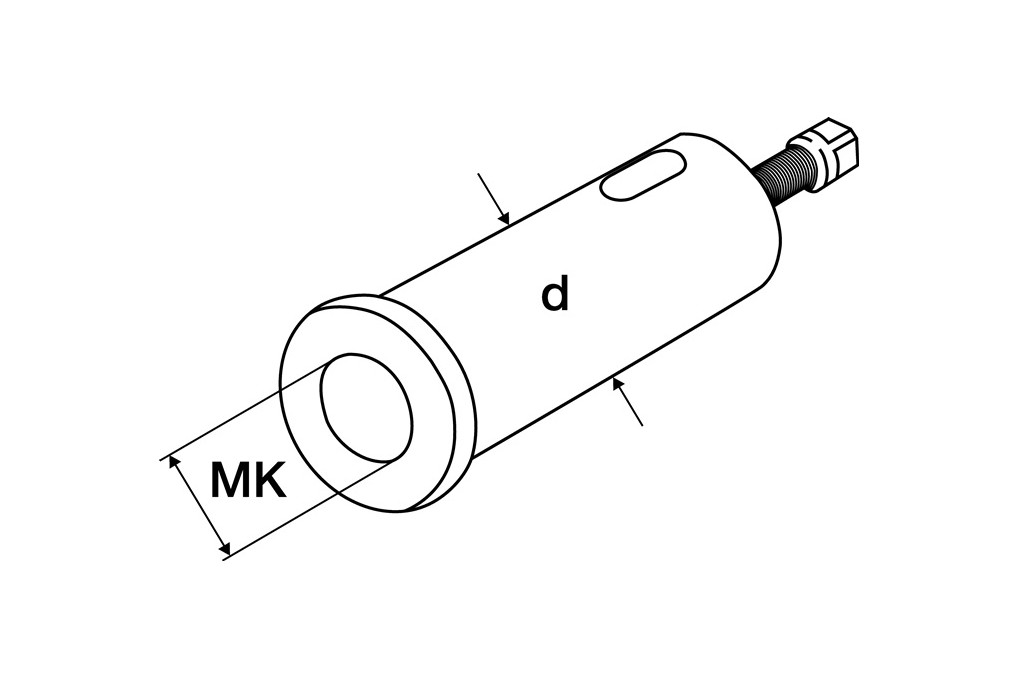 Morsekonushülse f.Stahlhalterkopf C f.Wechselhalter MK4 AD 40mm TECWERK